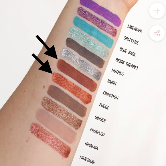 NWT Full Size! THE BEAUTY CROP Liquid Eyeshadow Duo “CINNAMON & FUDGE” - Picture 3 of 8